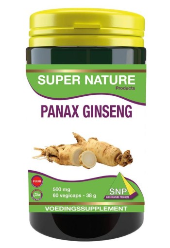 SNP Panax ginseng 500 mg puur (60 Vegetarische capsules)