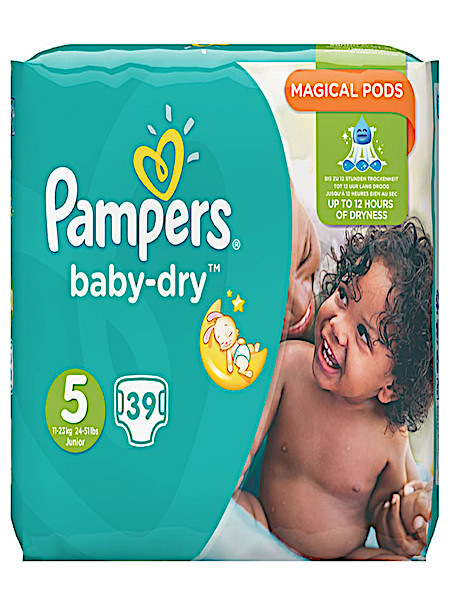 Gevoelig voor Ontwikkelen karton Pampers Baby dry Junior maat 5 voordeelpak 39 stuks