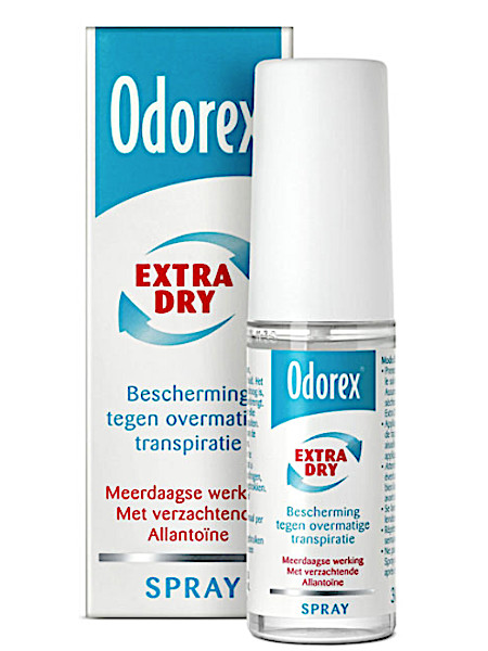 Vermindering tack als resultaat ODOREX EXTRA DROOG | Ontdek Odorex Extra dry pompspray 30 ml
