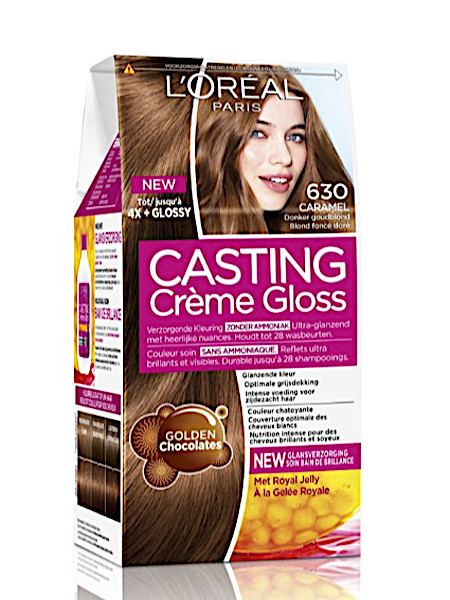 voorkant Koreaans Zeeslak L'Oréal Paris Casting Crème Gloss 630 - Donker goudblond - Haarverf