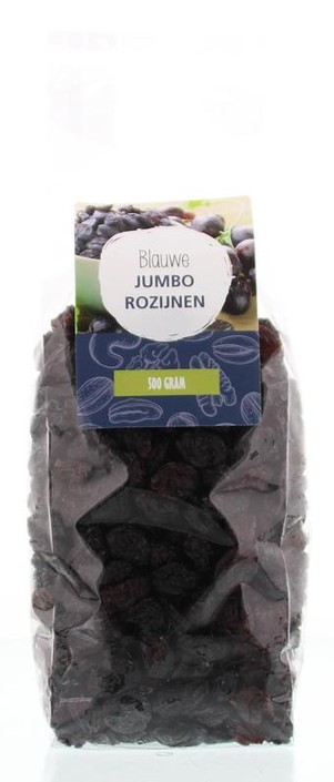 Mijnnatuurwinkel Blauwe jumbo rozijnen (500 Gram)