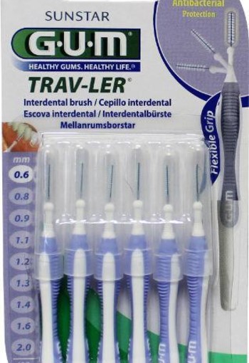 GUM Trav-ler rager 0.6 mm (lavendel) (6 Stuks)