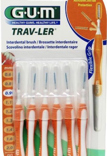 GUM Trav-ler rager 0.9 mm (oranje) (6 Stuks)