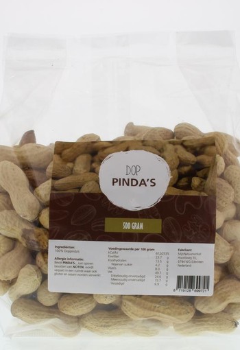 Mijnnatuurwinkel Dop pinda's (500 Gram)