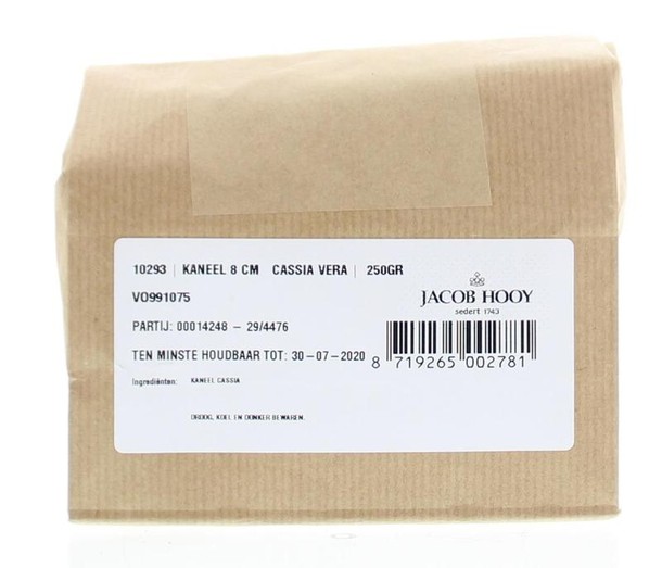 Jacob Hooy Kaneel pijpjes 8cm (250 Gram)