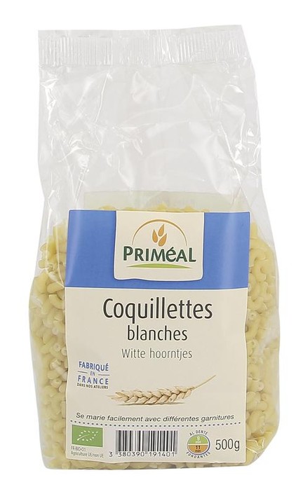 Primeal Witte hoorntjes bio (500 Gram)