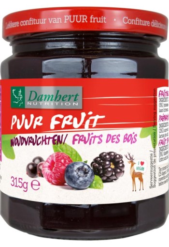 Damhert Puur fruit confituur woudvruchten (315 Gram)