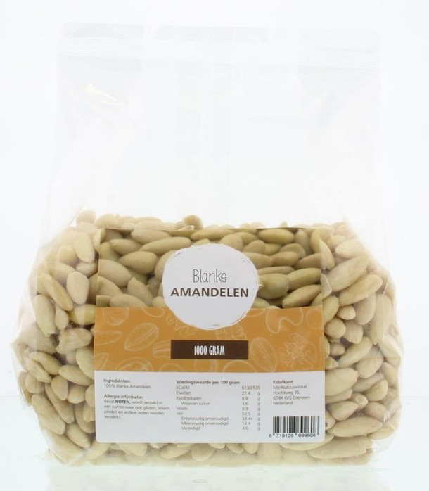 Mijnnatuurwinkel Blanke amandelen (1 Kilogram)