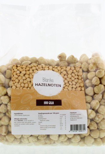 Mijnnatuurwinkel Blanke hazelnoten (1 Kilogram)