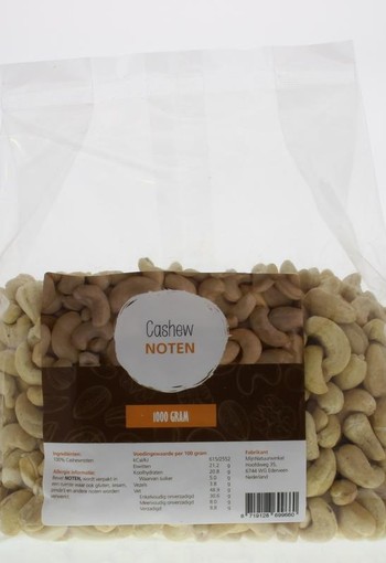 Mijnnatuurwinkel Cashewnoten (1 Kilogram)