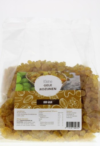 Mijnnatuurwinkel Gele sultana rozijnen (1 Kilogram)