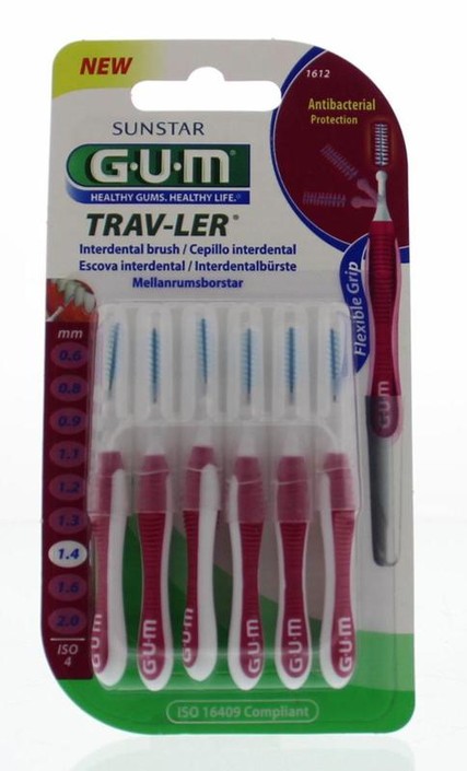 GUM Trav-ler ragers 1.4mm (6 Stuks)