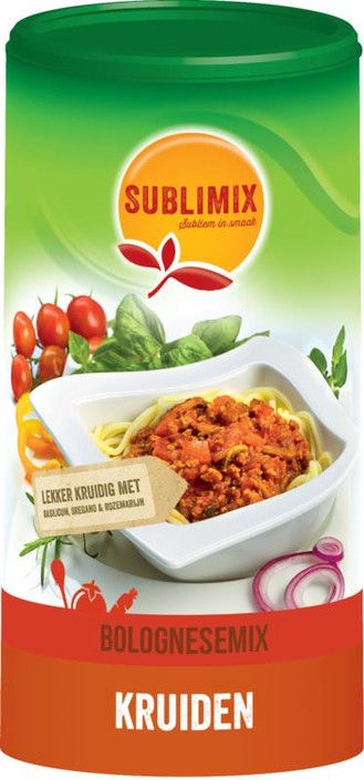 Sublimix Bolognesemix glutenvrij (250 Gram)