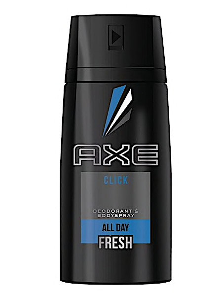 Direct Scheiden verkoper AXE DEO | Ontdek Axe Click Deodorant Spray 150ml