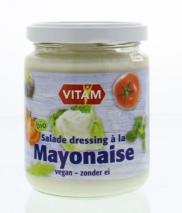 Vitam Salade dressing a la mayonaise zonder ei bio (225 Milliliter)