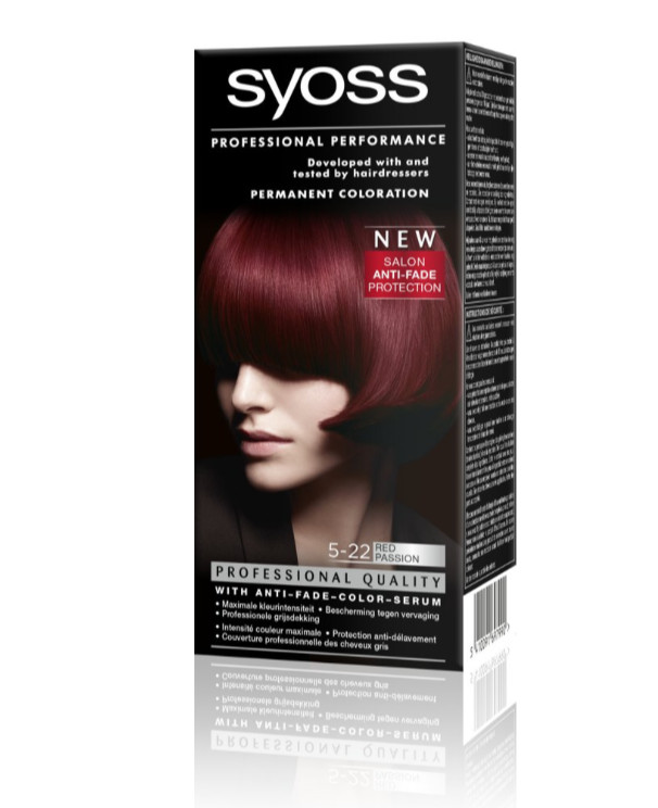Syoss Colors creme 5-22 rood (1 set)