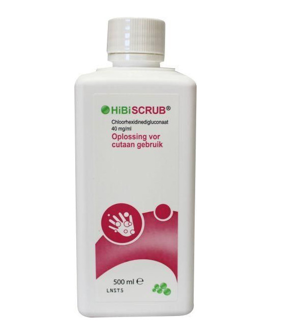 Schrijf op brug Rechtdoor Hibiscrub Hibiscrub chloorhexidine 40 mg/ml (500 ml)
