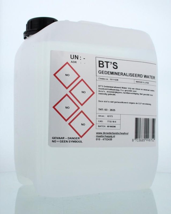 BT's Gedemineraliseerd water (5 Liter)