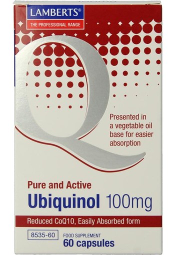 Lamberts Co enzym Q10 100mg (Ubiquinol) (60 Capsules)