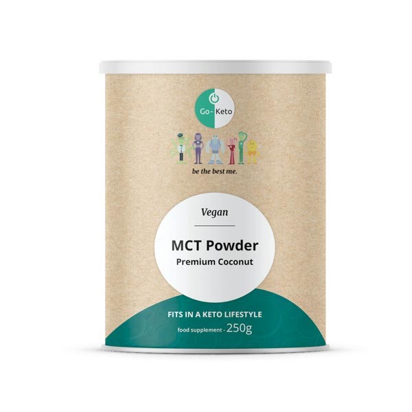 Go-Keto MCT poeder naturel premium vegan (250 Gram)