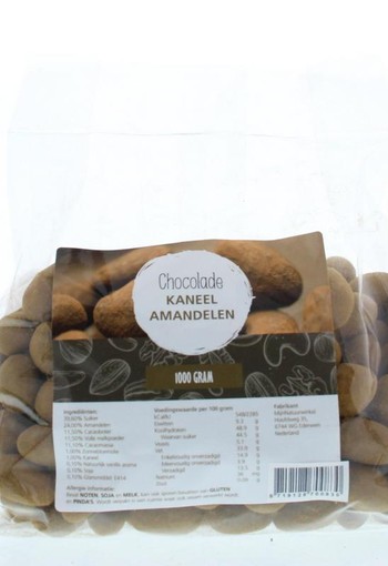 Mijnnatuurwinkel Chocolade kaneel amandelen (1 Kilogram)