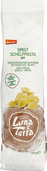 Luna E Terra Spelt schelppasta wit demeter bio (250 Gram)