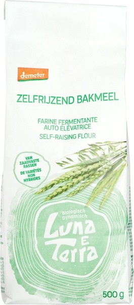 Luna E Terra Zelfrijzend bakmeel demeter bio (500 Gram)