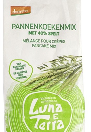 Luna E Terra Pannenkoekmix met spelt demeter bio (500 Gram)