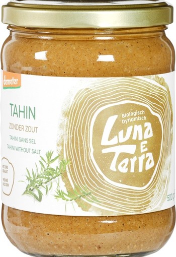 Luna E Terra Tahin zonder zout demeter bio (500 Gram)