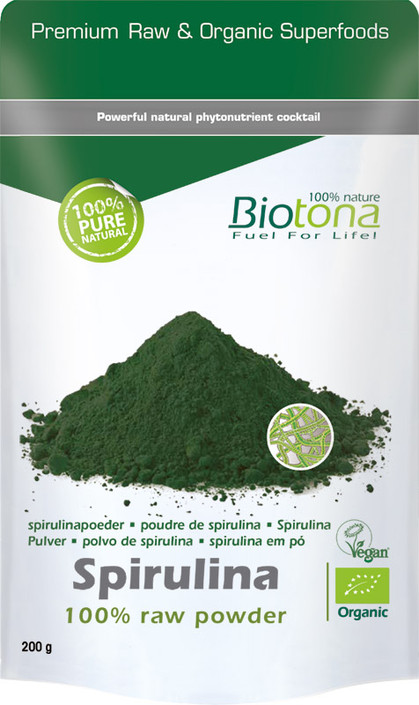 Biotona Spirulina raw powder bio (200 Gram)